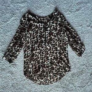 Sheer Leopard Print Blouse🐆